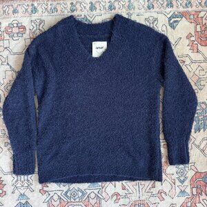Aerie Dark Blue Fuzzy Sweater - size XSmall
